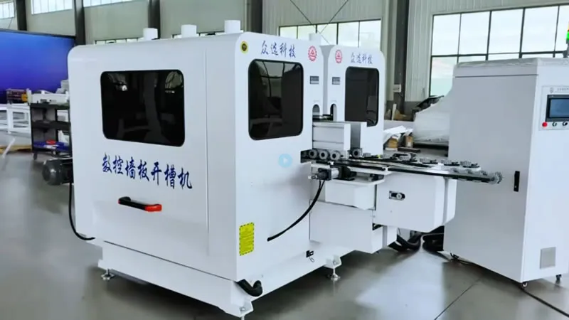 ماكينة تفريز حواف ألواح جدران خشب بنظام CNC (من جانبين) 1